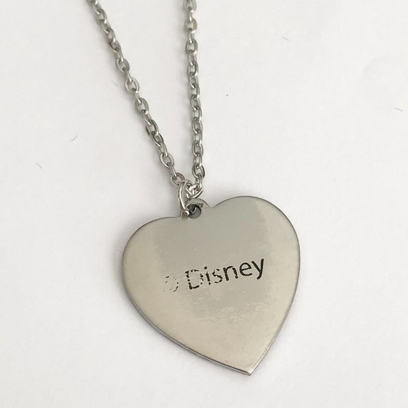 Vintage Disney Tinker Bell Heart Necklace Tink Fairy 18" Chain Valentines Gift - Picture 7 of 10